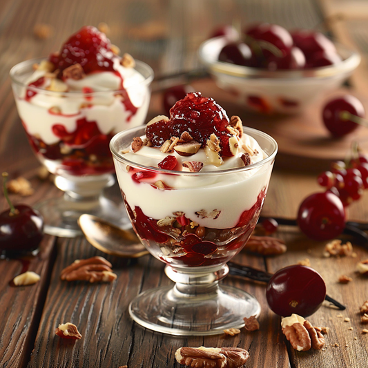 Daily Bites Cherry Jam and Vanilla Yogurt Parfait Recipe