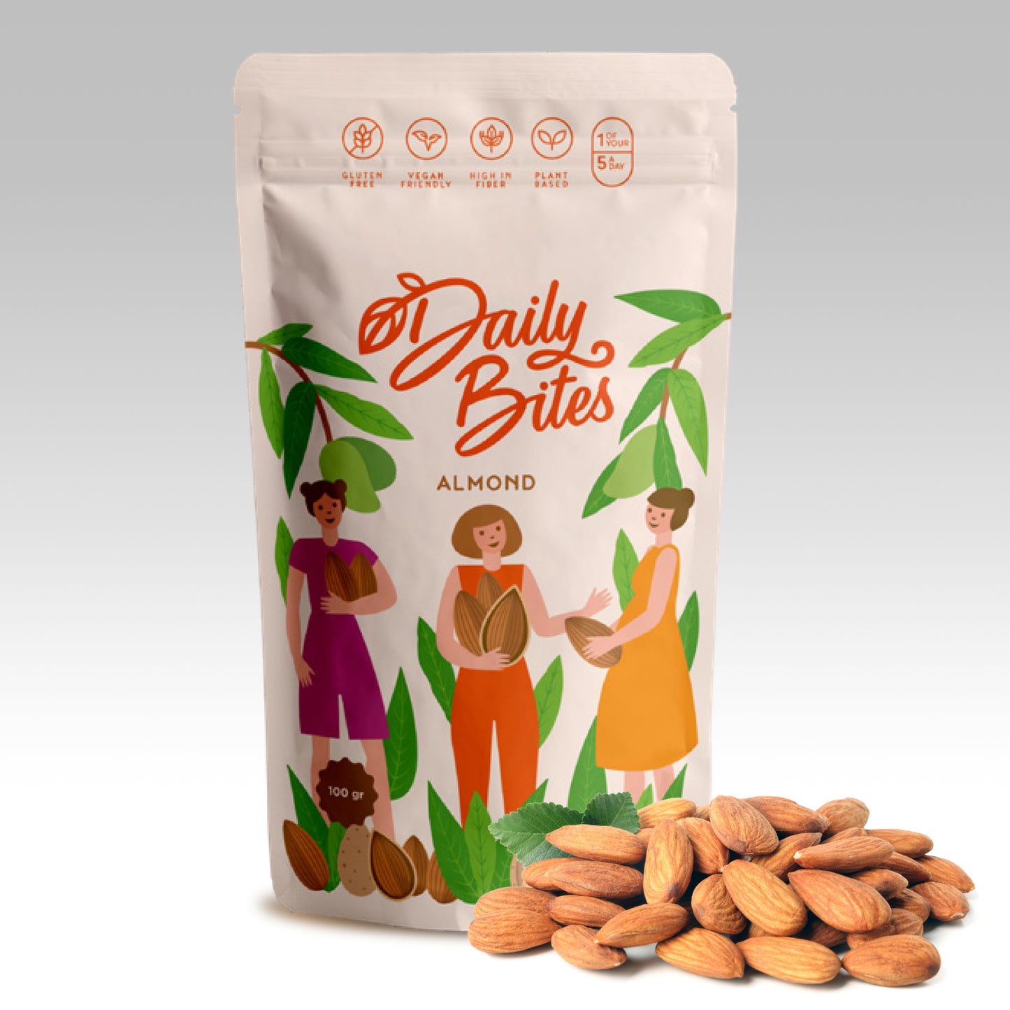 Organic Almonds - Premium Quality, Whole & Raw Nuts